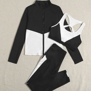 3 piece bundle- leggings, sports bra, jacket